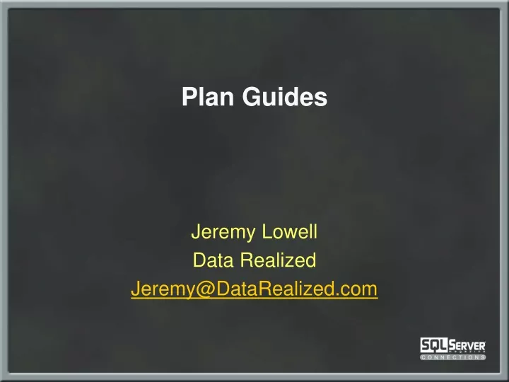 plan guides