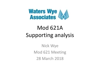 Mod 621A  Supporting analysis