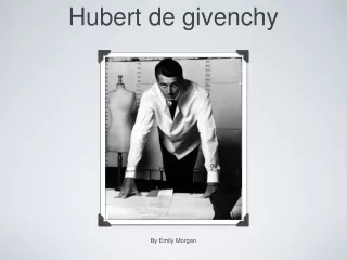Hubert de givenchy