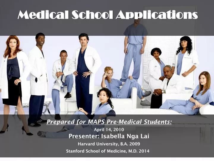 medical school applications