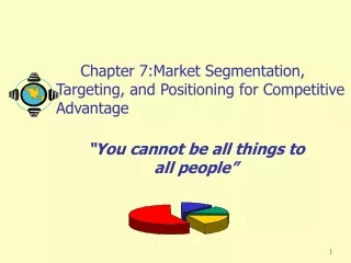 Chapter 7:Market Segmentation, Targeting, and Positioning for Competitive Advantage
