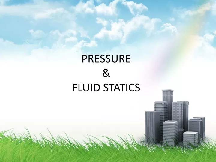 pressure fluid statics