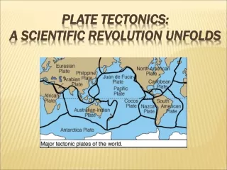 Plate Tectonics:  A Scientific Revolution unfolds