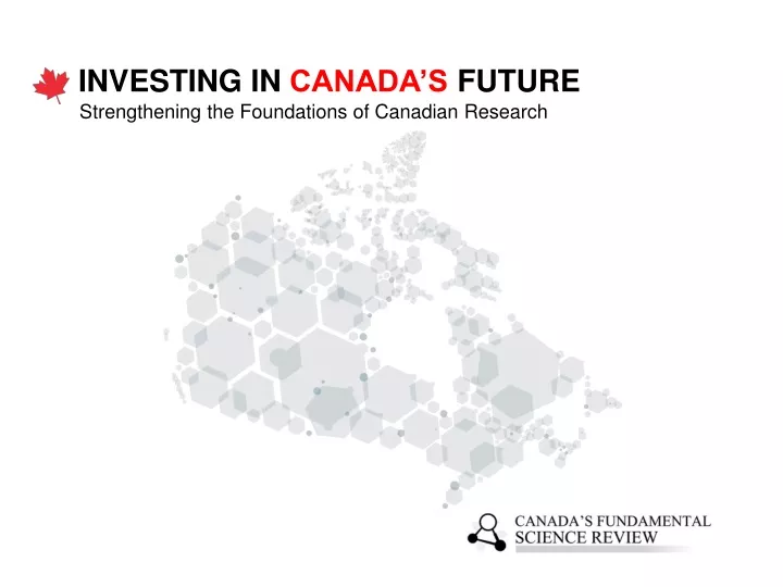investing in canada s future