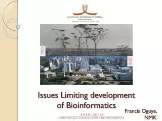 Issues Limiting development of Bioinformatics