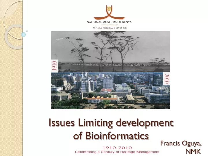 issues limiting development of bioinformatics