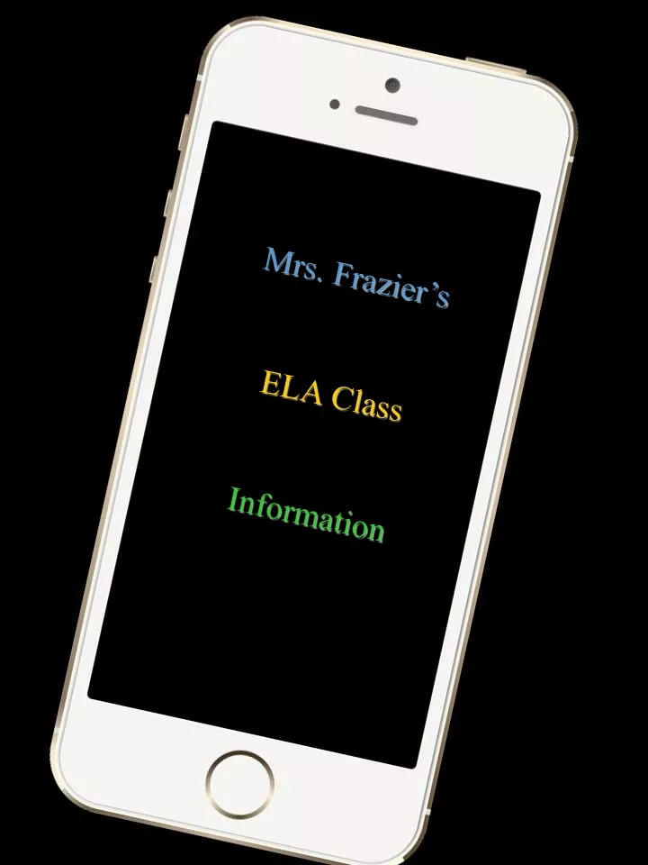 mrs frazier s ela class information