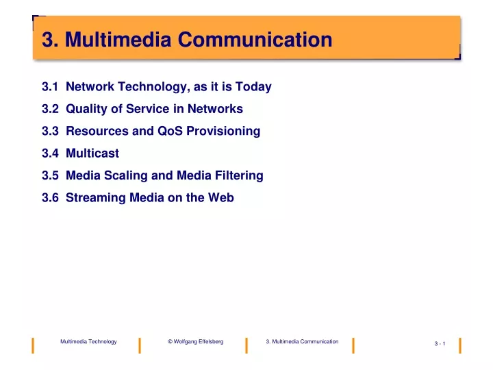 3 multimedia communication
