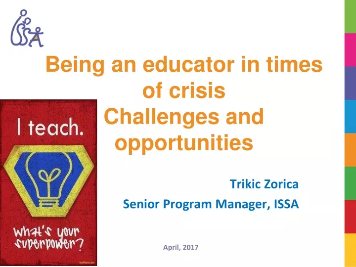 being an educator in times of crisis challenges and opportunities