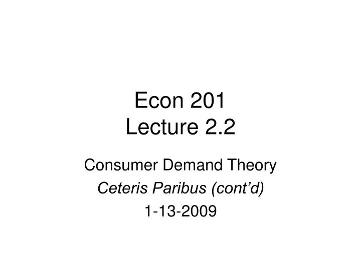 econ 201 lecture 2 2