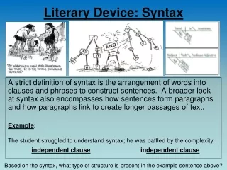 Literary Device: Syntax