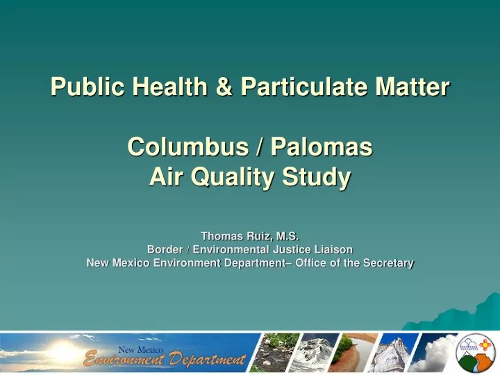 public health particulate matter columbus palomas air quality study