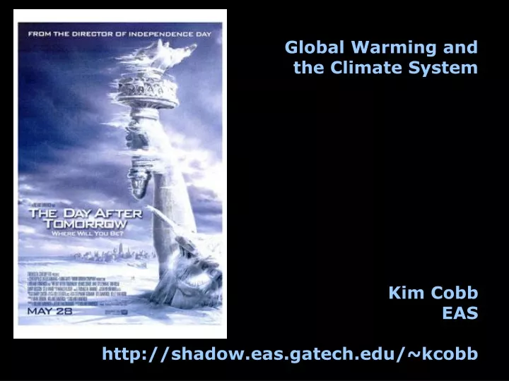 global warming and the climate system