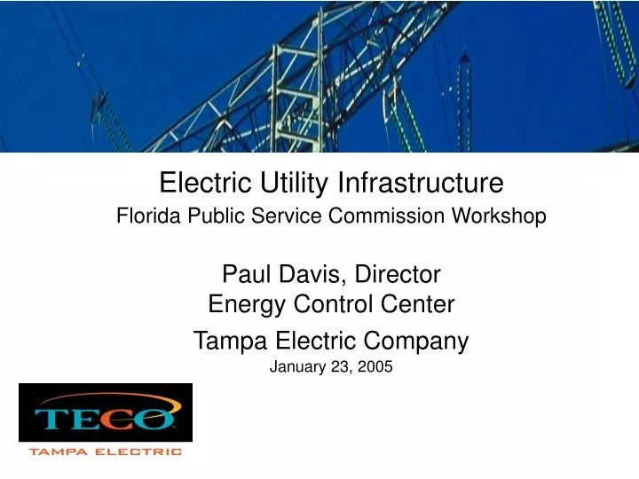 electric utility infrastructure florida public