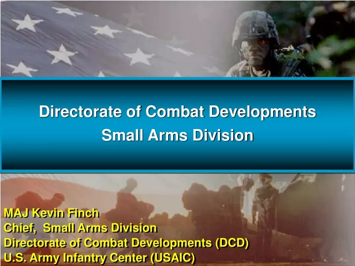 directorate of combat developments small arms