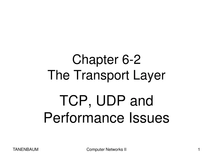 chapter 6 2 the transport layer