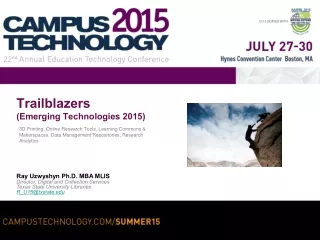 Trailblazers (Emerging Technologies 2015)