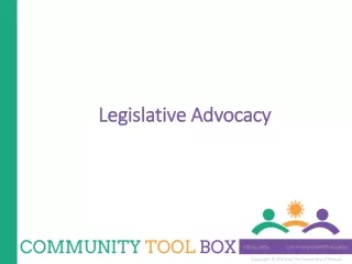 Legislative Advocacy