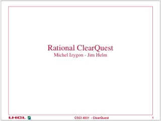 Rational ClearQuest Michel Izygon - Jim Helm