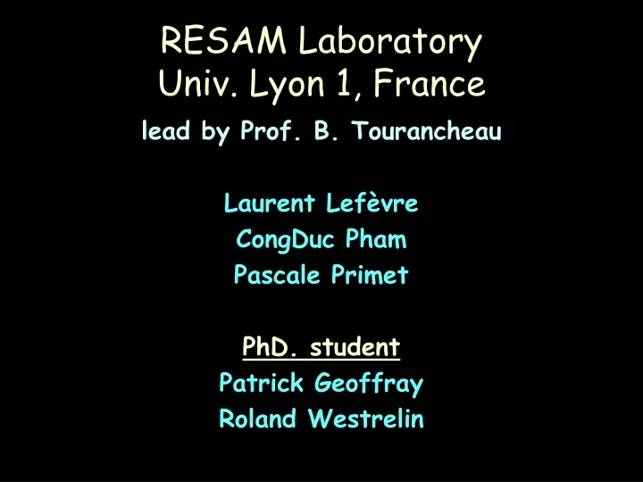 resam laboratory univ lyon 1 france