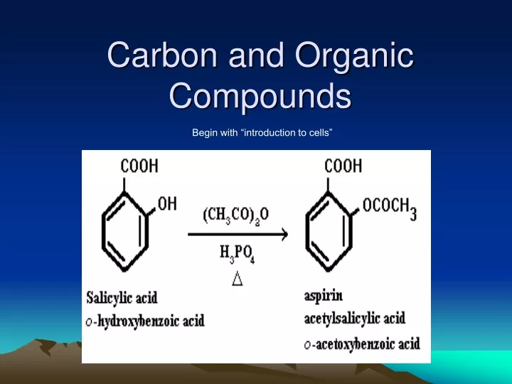 carbon and organic compounds