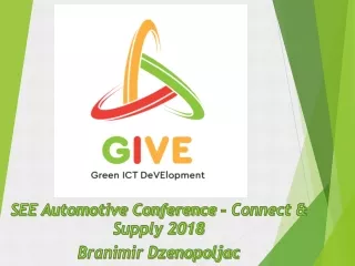 SEE Automotive Conference – Connect  &amp; Supply 2018 Branimir Dzenopoljac