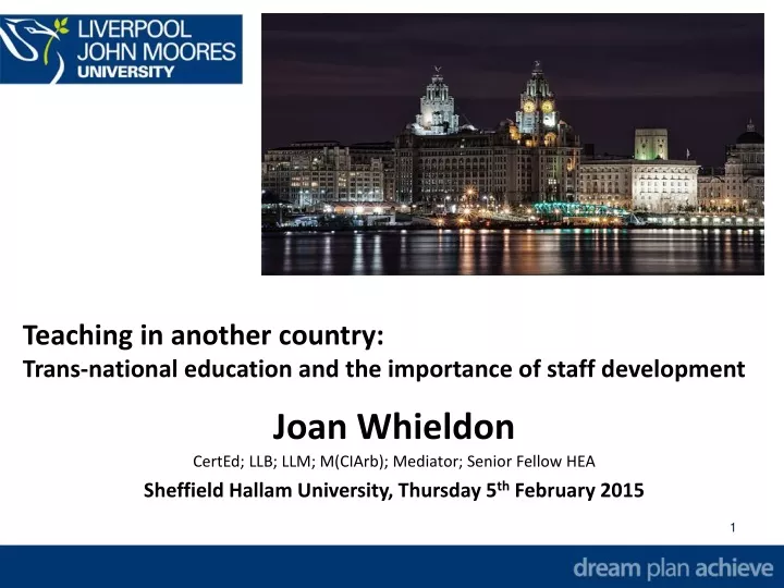 teaching in another country trans national education and the importance of staff development