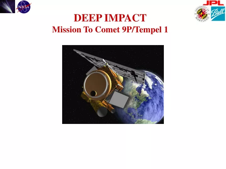 deep impact mission to comet 9p tempel 1