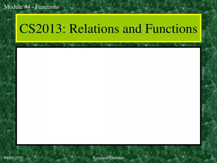 cs2013 relations and functions