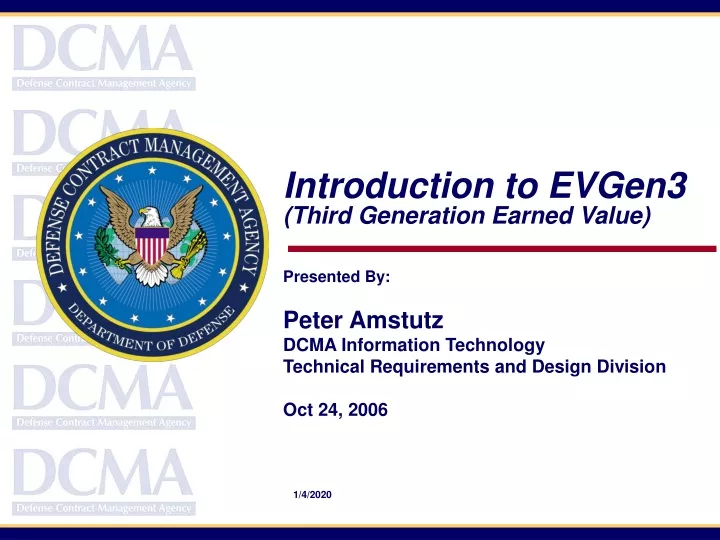 introduction to evgen3 third generation earned