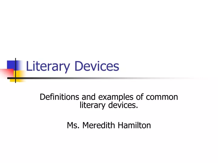 literary devices