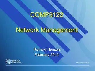 COMP3122 Network Management