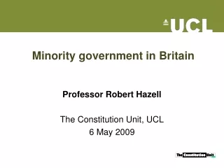 Minority government in Britain