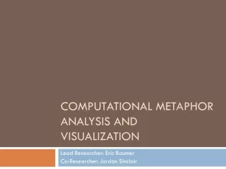 Computational Metaphor Analysis and Visualization