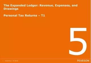 The Expanded Ledger: Revenue, Expenses, and Drawings Personal Tax Returns – T1