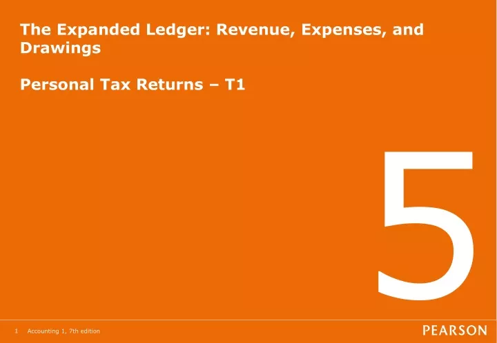 the expanded ledger revenue expenses and drawings personal tax returns t1