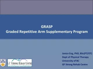 GRASP Graded Repetitive Arm Supplementary Program