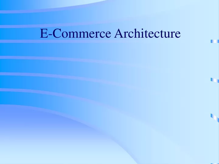 e commerce architecture