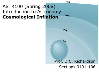 ASTR100 (Spring 2008)  Introduction to Astronomy Cosmological Inflation