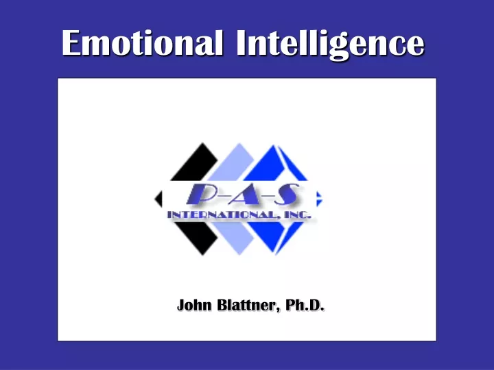 emotional intelligence