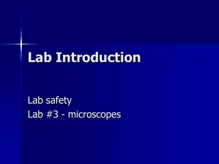 Lab Introduction