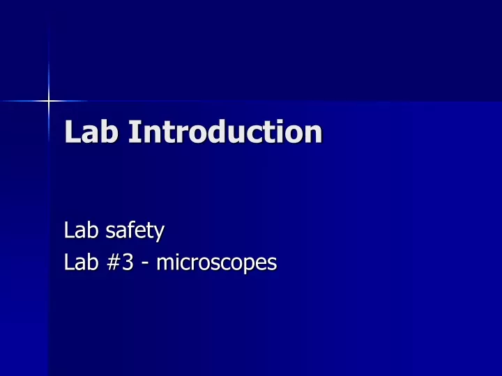 lab introduction