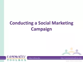 Conducting a Social Marketing Campaign