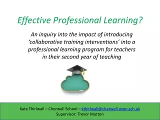 Effective Professional Learning?