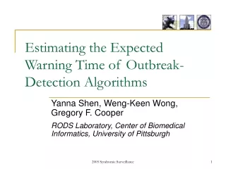 Estimating the Expected Warning Time of Outbreak-Detection Algorithms