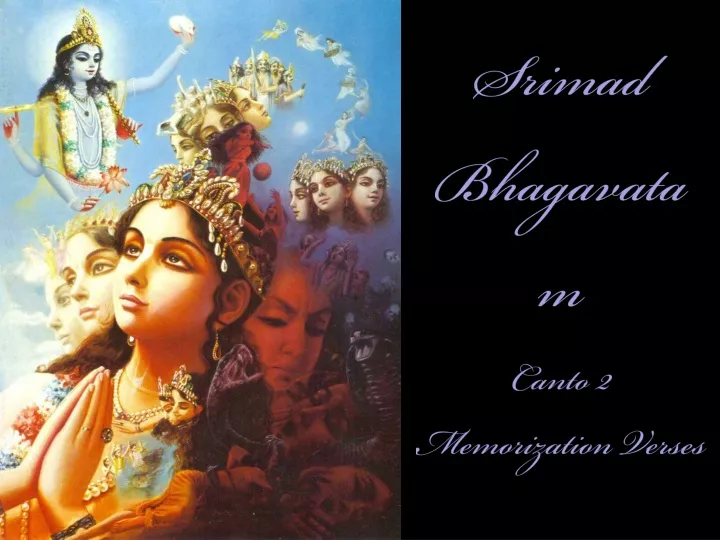 srimad bhagavatam canto 2 memorization verses