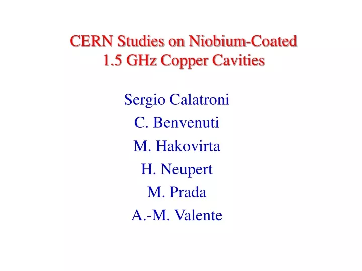 cern studies on niobium coated 1 5 ghz copper cavities