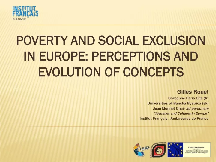 poverty and social exclusion in europe