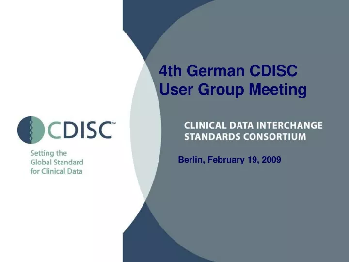 4th german cdisc user group meeting