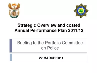 Strategic Overview and costed Annual Performance Plan 2011/12